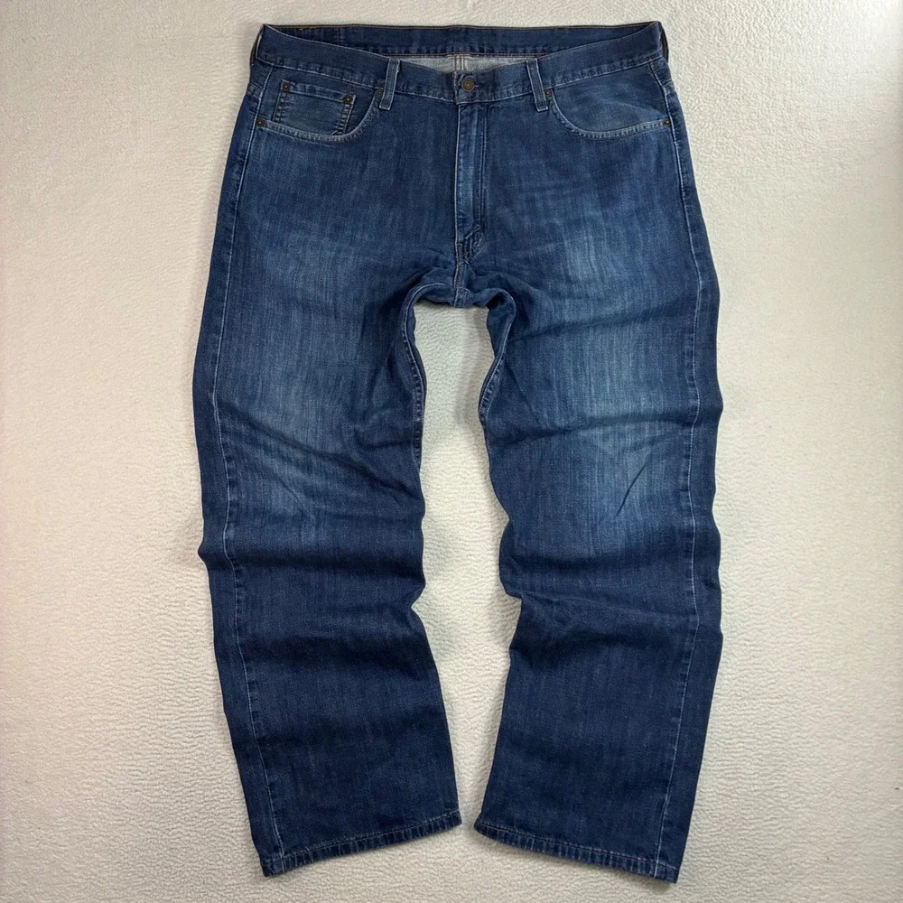 Levis‎ 569 Loose Straight Jeans Men 38x32 Blue Faded Skater Baggy Relaxed Y2K